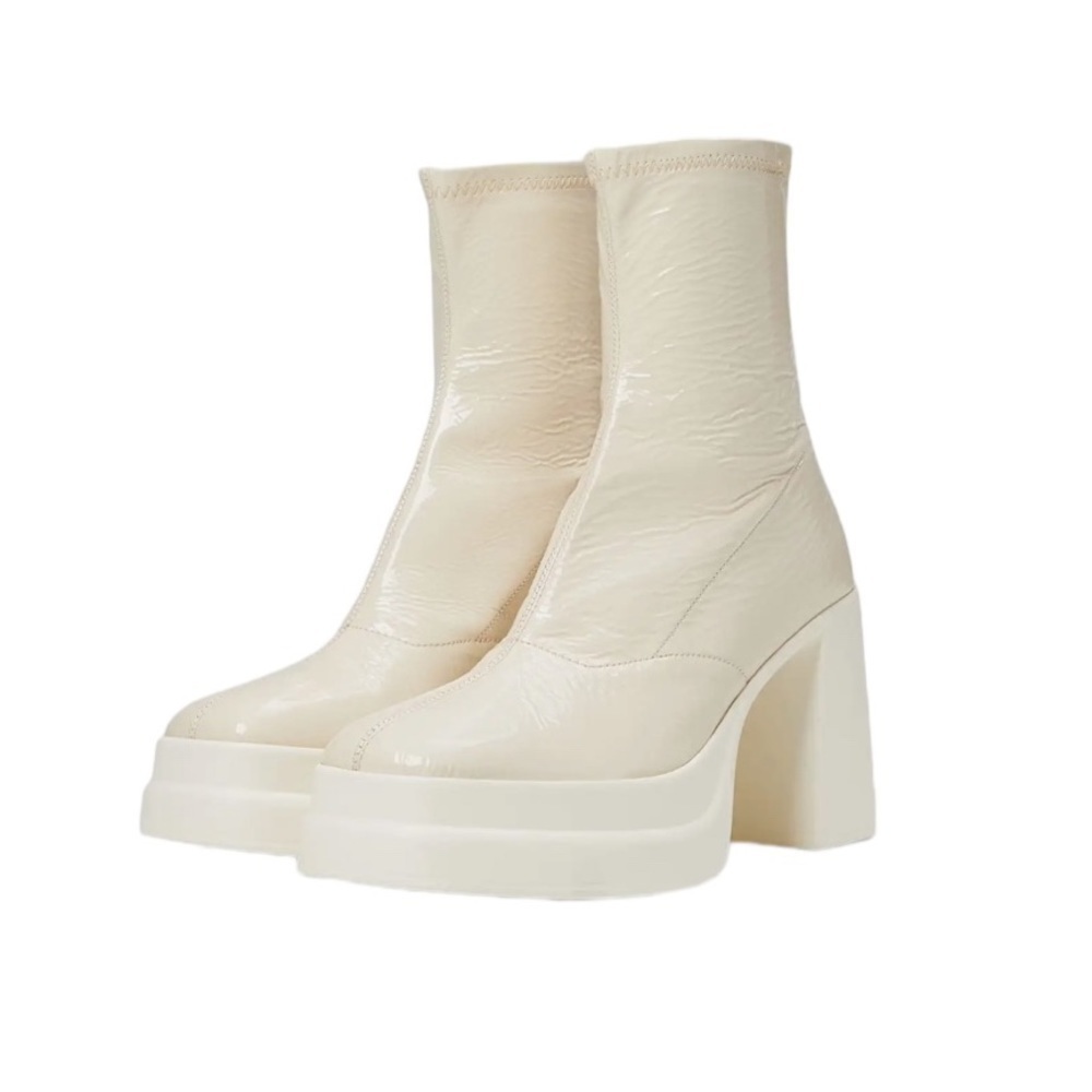 Free People - Double Stack Platform Bootie Sz39 1/2